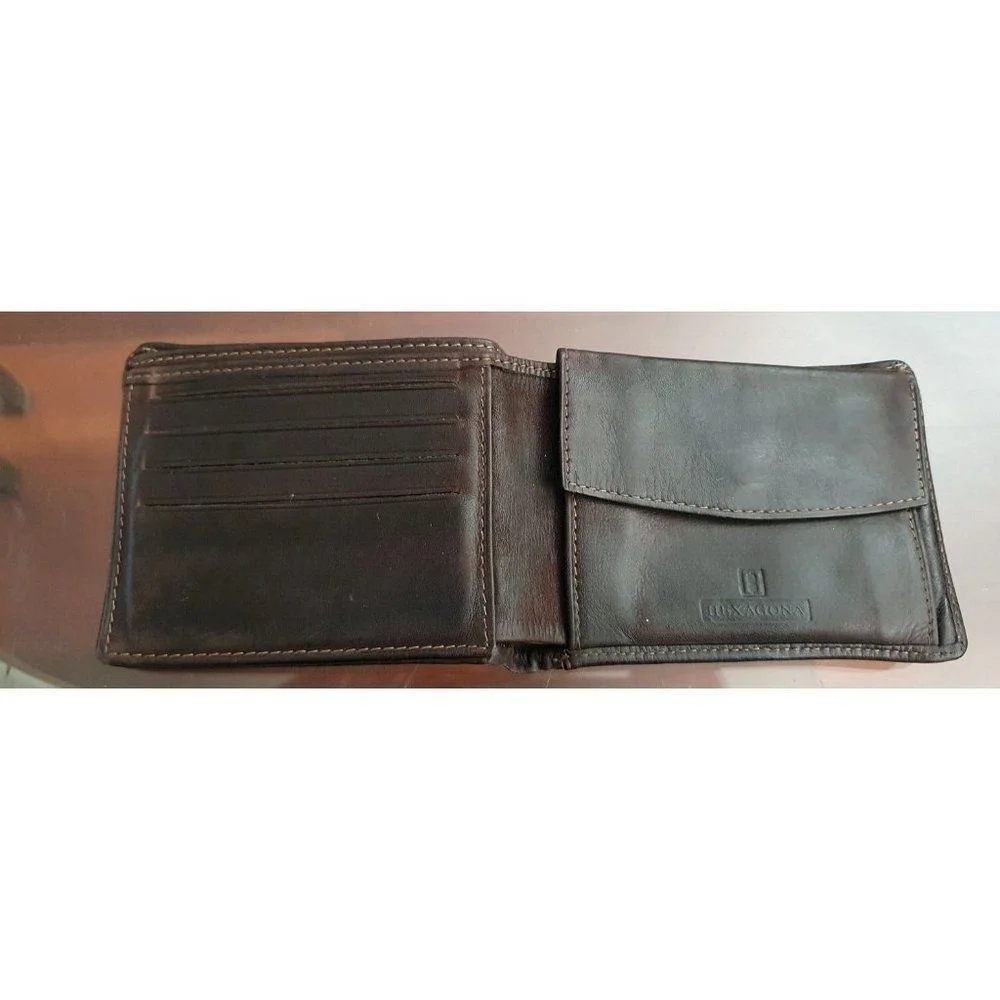 Hexagona Vintage Leather Wallet